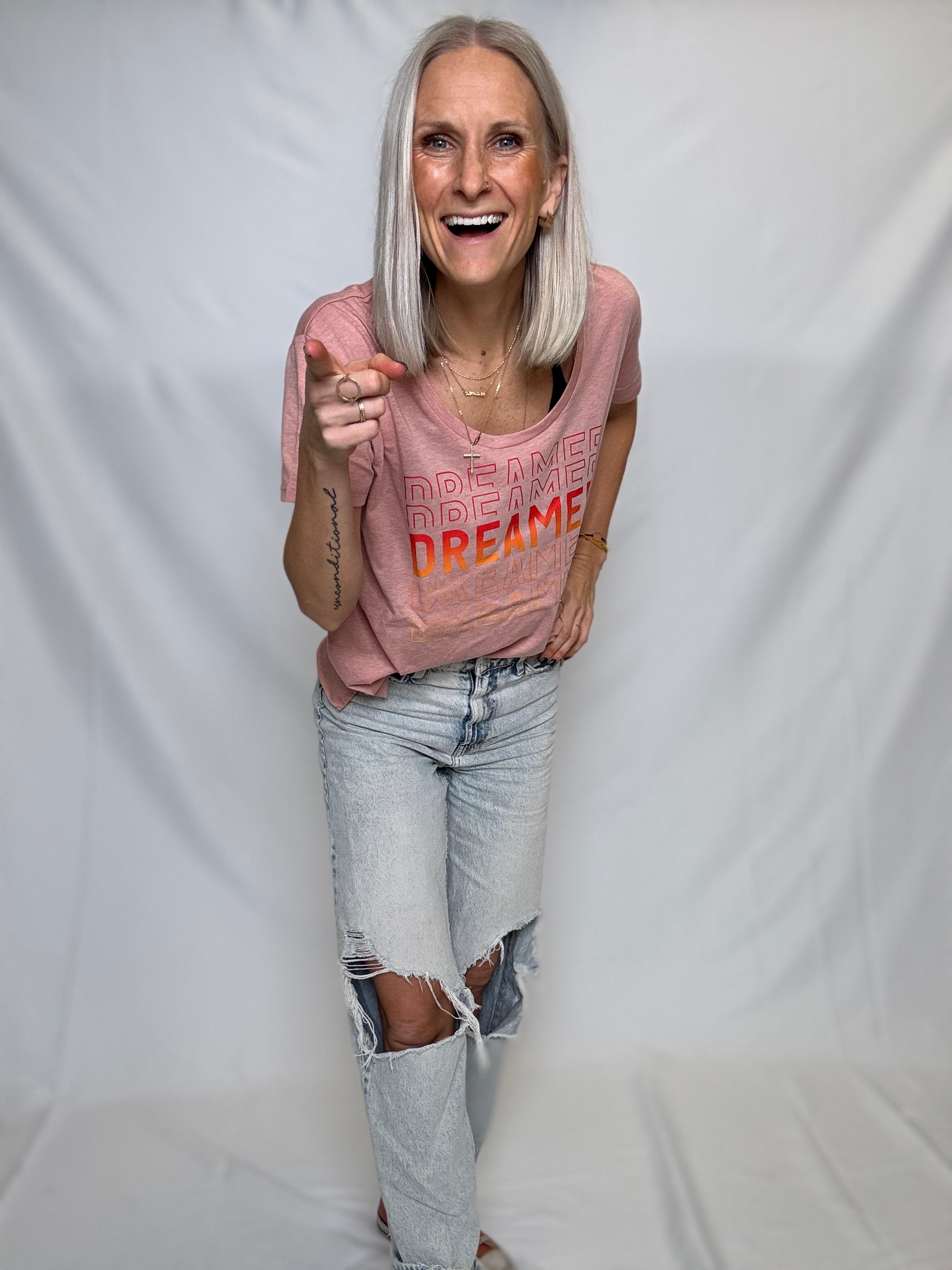 DREAMER Tee | Women’s Slouchy Neck